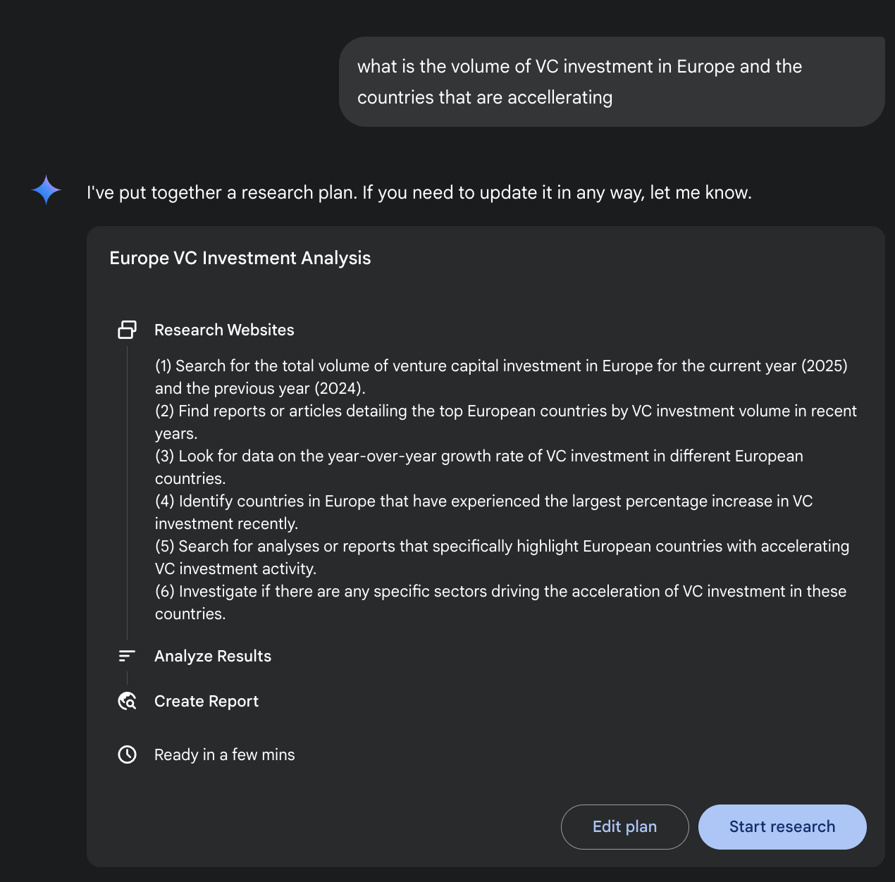 Final output generated by the Google Deep Research agent, analyzing on our behalf sources obtained using Google Search as a tool