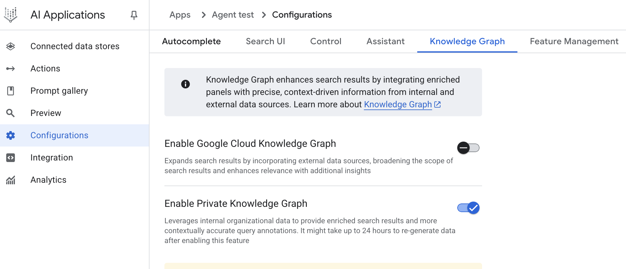 GCP: AgentSpace User Interface for initiating a chat with your Agent